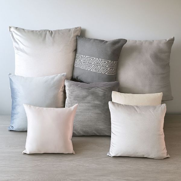 Scatter Pillows - Silver / Grey